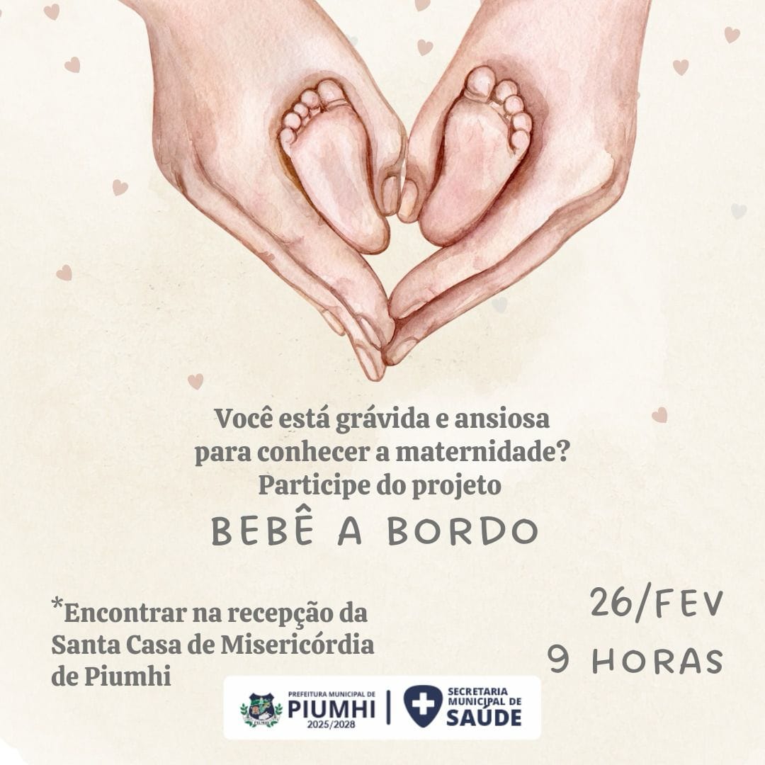 PROJETO BEBÊ À BORDO RETORNA NA QUARTA, 26 DE FEVEREIRO