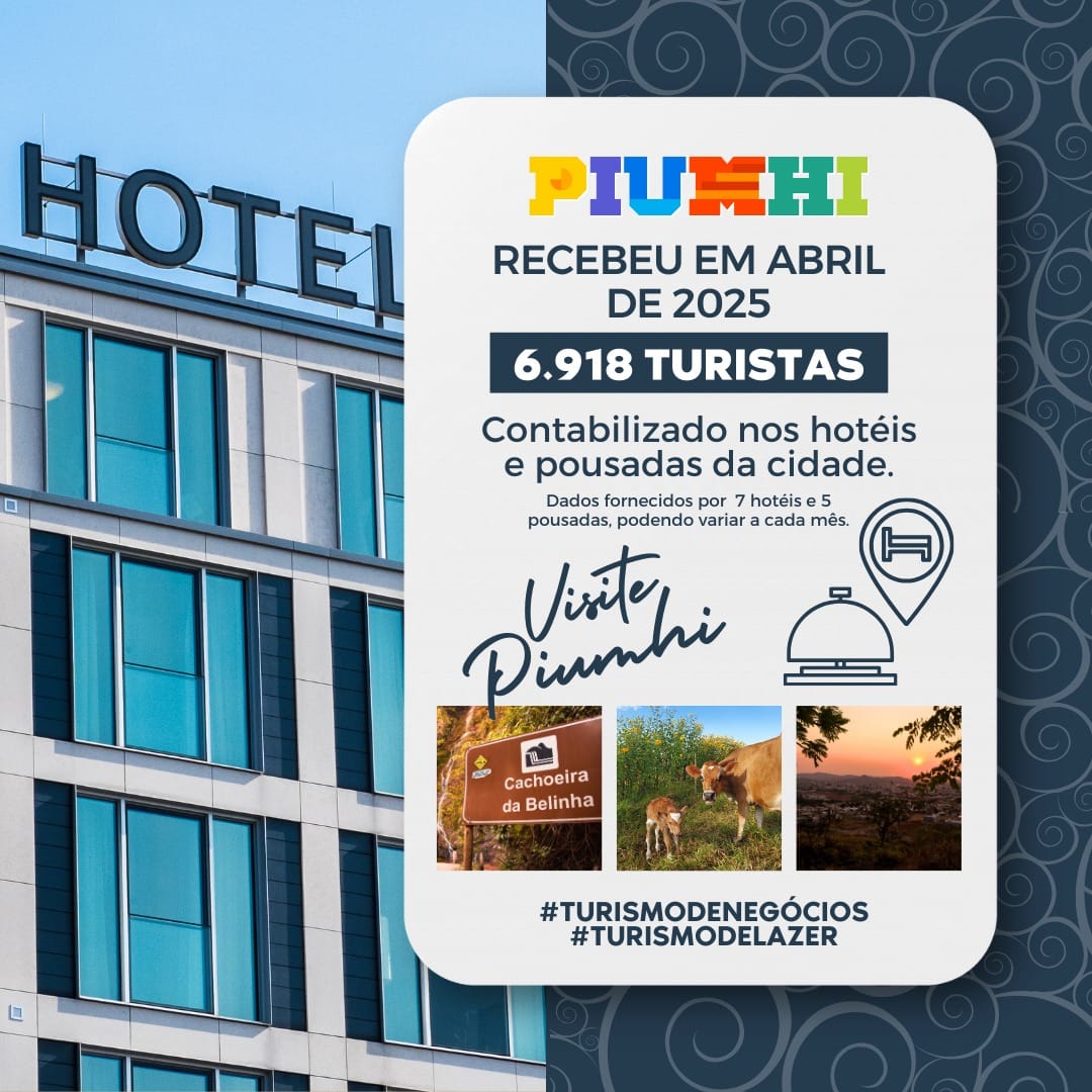TURISMO EM ALTA: PIUMHI REGISTRA MAIS DE 6 MIL VISITANTES EM ABRIL E MOVIMENTA 2 MILHÕES NO MUNICÍPIO TURISMO EM ALTA: PIUMHI REGISTRA MAIS DE 6 MIL VISITANTES EM ABRIL E MOVIMENTA 2 MILHÕES NO MUNICÍPIO