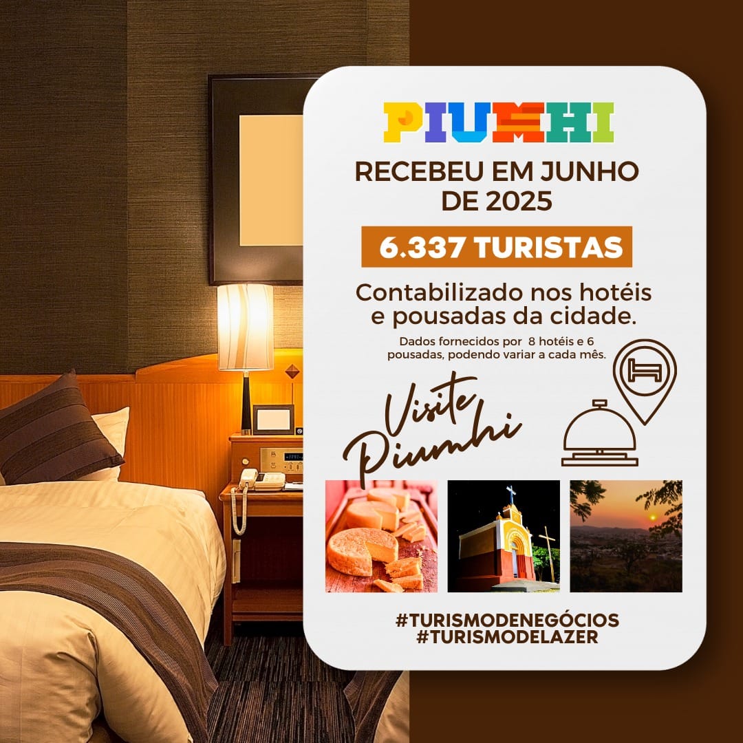 PIUMHI RECEBEU MAIS DE 6 MIL TURISTAS EM JUNHO